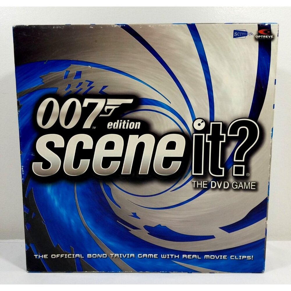 007 Scene It? Edition DVD Board Game Screenlife 2004 Complete James Bond Vintage